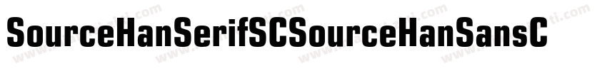 SourceHanSerifSCSourceHanSansCN Hea字体转换